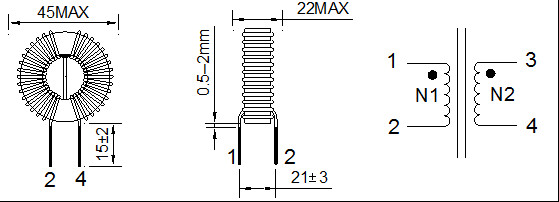 High Stored Energy Common Mode Toroidal Chokes Low Flux Leakage PCB Assembly