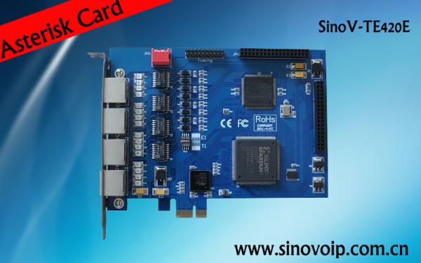 Quality SinoV-TE420P 4 E1 pci asterisk card for sale