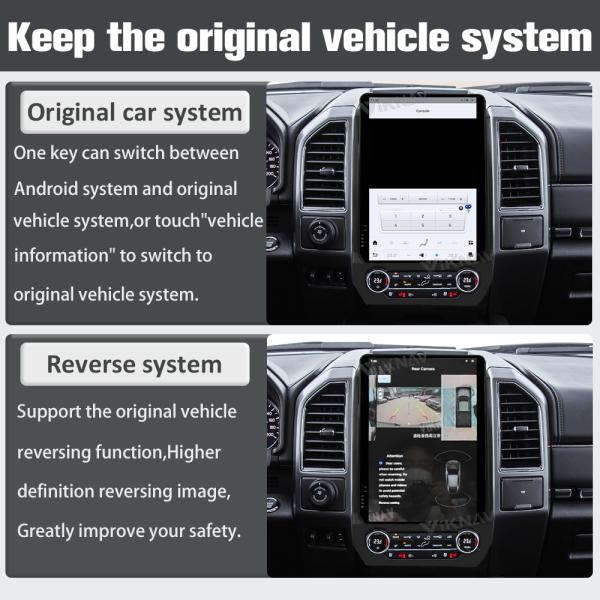 Viknav 14.5 Inch Car Radio For Ford Expedition 2015-2022 Touch Screen Android Auto Stereo Head Unit GPS Nagivation