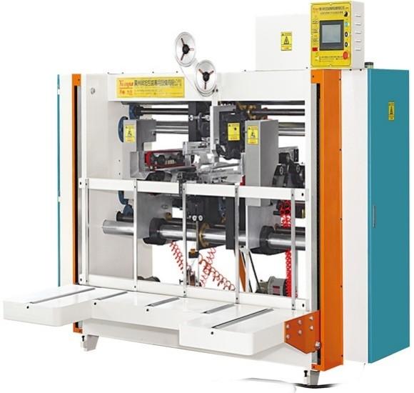 Quality Semi Automatic Gluer And Stitcher Machine  For 3600mm Length Cardboard Pitch For Offset Printed Carton for sale