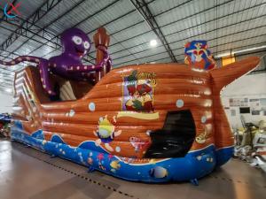 Buy cheap Customized PVC Inflatable Octopus Pirate Ship Inflatable Obstacle Course product