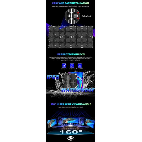 P3.91 Waterproof Events Visual Rental LED Screen Display Concert Music Display Wedding Electric Hall Stage Background