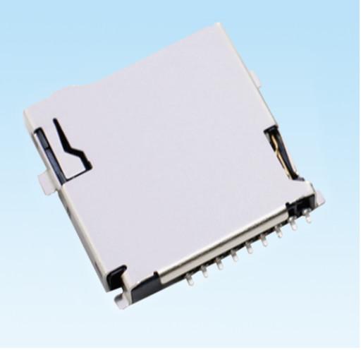 Micro SD TF Memory Card Connector 9 Pin H=1.85 SMT Push Type Ultrathin High Temp