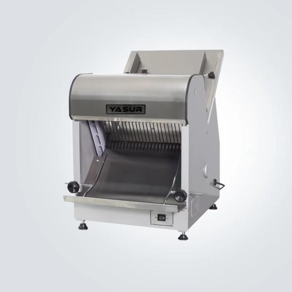 Quality 180w Table Top Bread Slicer Machine Gravity Feed 12mm Bread Slicing Equipment for sale