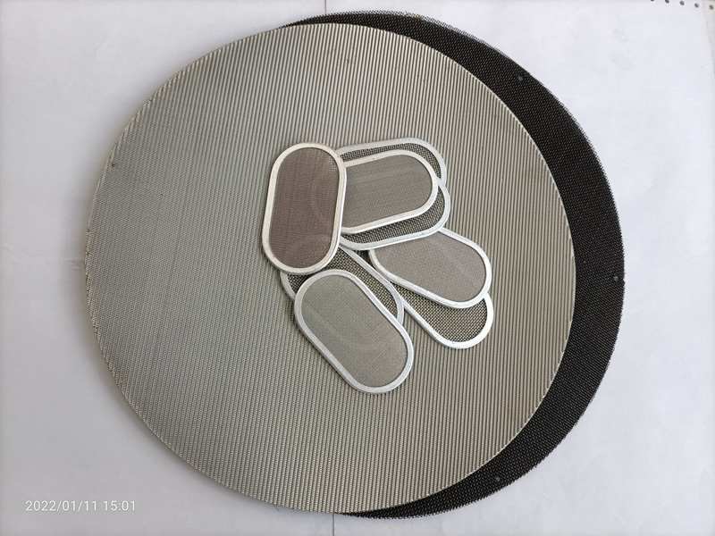 Oval Stainless Steel Multi Layers Filter Metal Mesh / Wire Mesh Filter Disc