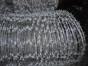Corrosion Resistant Galvanized Steel Barbed Wire Hot Dip Single Strand