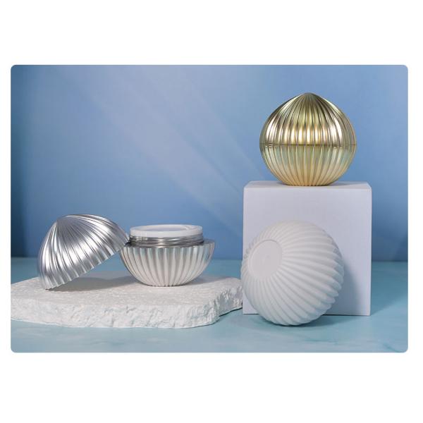 10g Cream Bottle Gold Silver Spherical Cream Cap for ABS Plastic Cosmetic Packaging Supplies