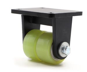 Buy cheap Fixed 1900KG Dual Wheel Swivel Casters 4 Inch Polyurethane Wheels product