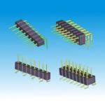 DIP Machine Pin Headers , Round Male 2mm Header Connector ISO Certification