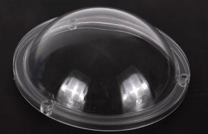 China 142MM Diameter High Bay Led Lamp Lens Transparent Plastic PC Cover 91% Tranmittance on sale