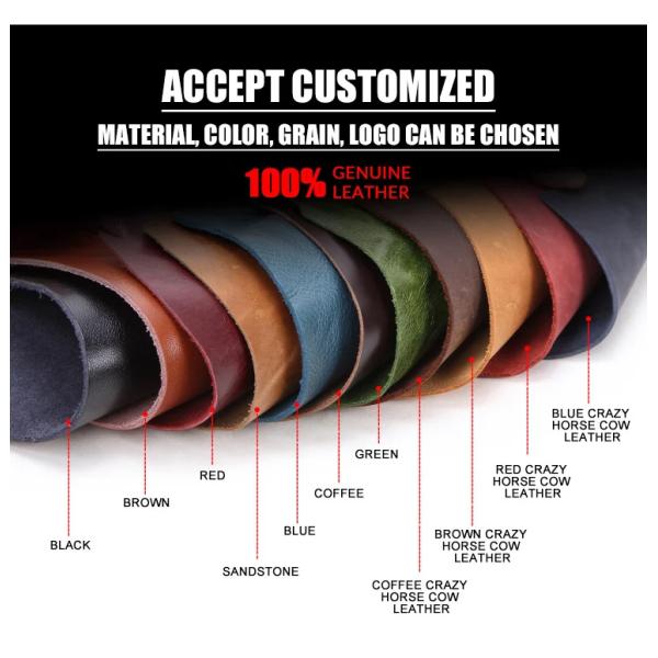 Genuine Leather Rectangular Design Outdoor Watch Travel Case Organizer Handmade Genuine 4 Watch Box