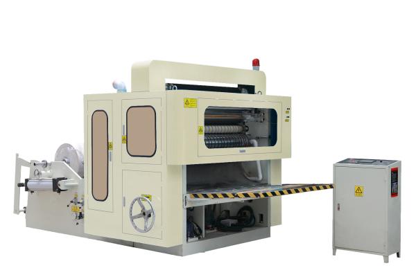 Quality PLC W Folding 225mm Size 1300sheets / Min Tissue Paper Maker for sale