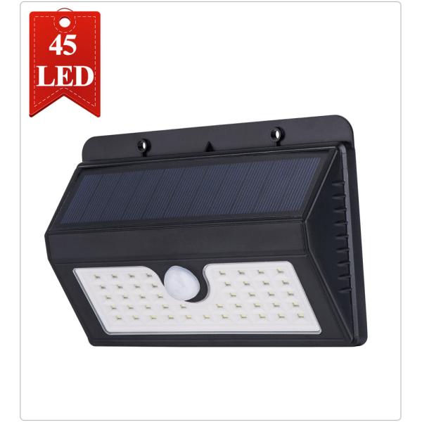 72LED IP65 3 Head Solar Security Light With Motion Sensor 360 Degree