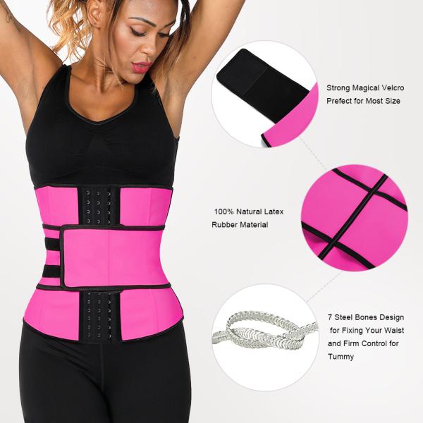Nonwoven Weaving Method Red Waist Trainer for Women HEXIN High Waist Tummy Control