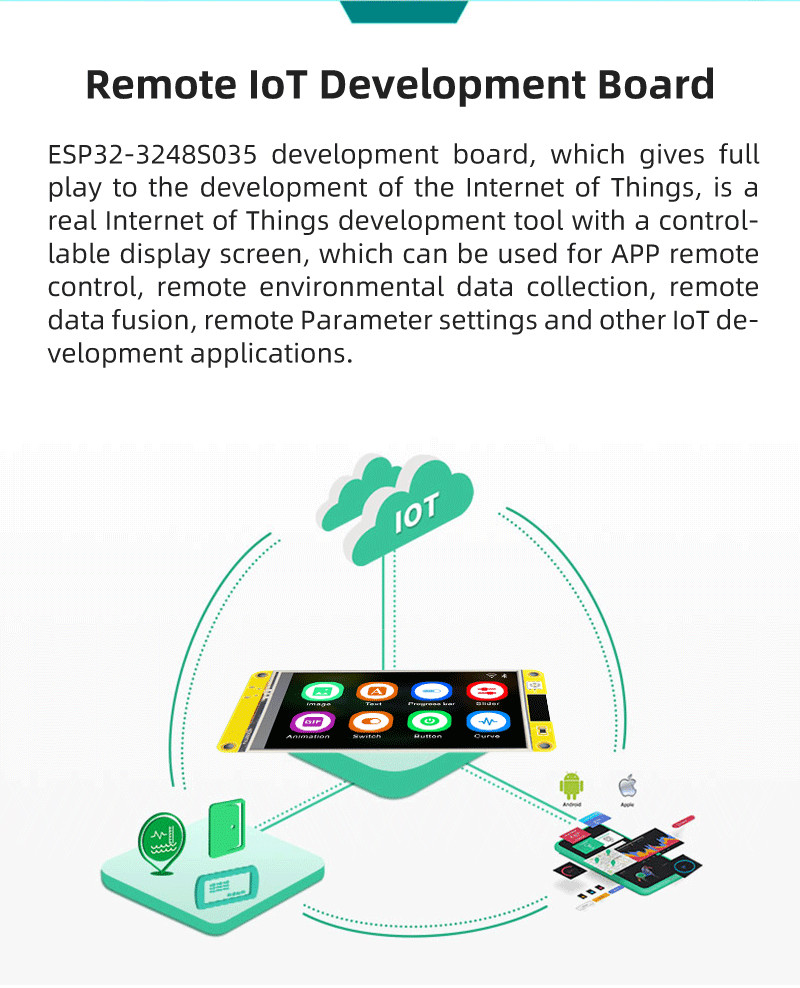 ESP32 3.2 inch tft LCD module resolution 240x320 capacitive touch