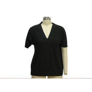 China 90% Polyester 10% Spandex Casual Ladies Wear Short Sleeve Summer Blouses on sale