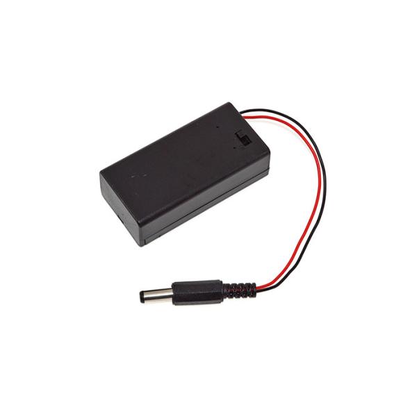 5.5MM Male Plug Battery Connector Case 9V With ON OFF Switch