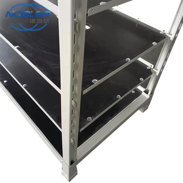 Quality Foldable Spray Plastic Plywood Flower Display Rack Height Adjusted for sale