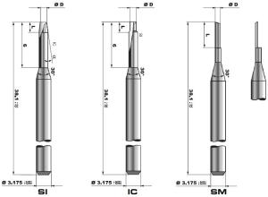 Taper Geometry PCB End Mill Router Bit Tungsten Carbide Drill Bits
