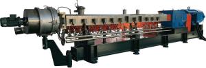 Buy cheap 5 Barrel PE PP Double Screw Extruder Machine With Independent Air Cooling System product