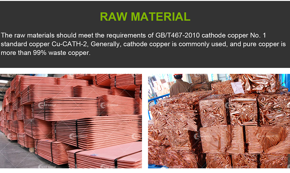 Copper Continuous Up Casting Machine for Cathode Copper Plate Processing Customizable