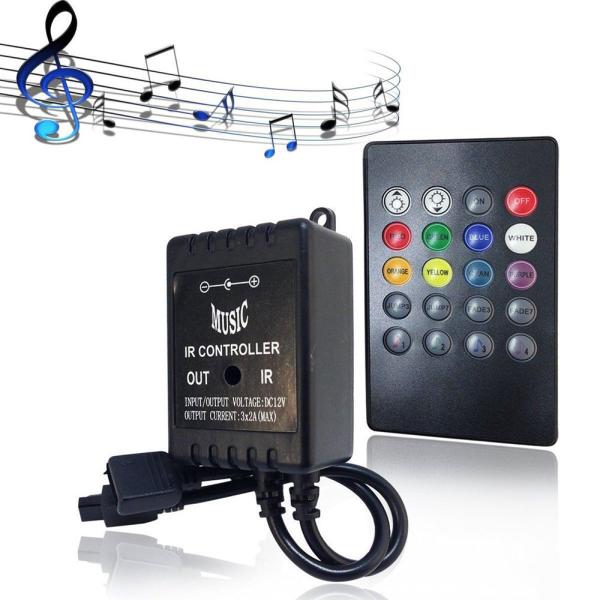 Quality Music LED RGB Controller 3CH 20 Key IR Remote Control For Home Decoration for sale