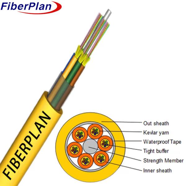Quality 36 48 72 Core Single Mode High Strength Fiber Optic Cable for sale