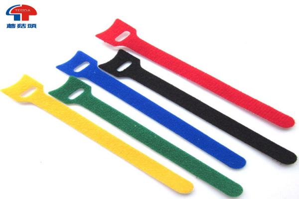 Quality Small Colored Hook Loop Cable Ties Nylon Hook And Loop Cable Tie Roll for sale