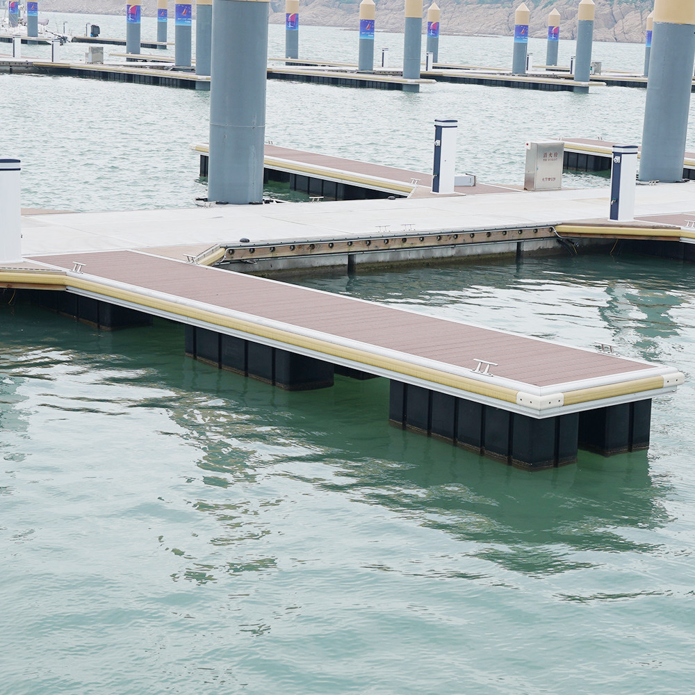 Customized LLDPE Floating Dock Marina Pontoon Floater Marine Floating Dock Foam Filled Float