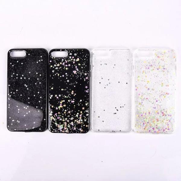 Soft TPU Small Star Glitter Space Back Cover Cell Phone Case For iPhone 7 6s Plus