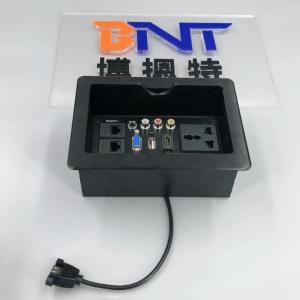 Buy cheap Aluminum furniture power data table mounted socket with slip cover product