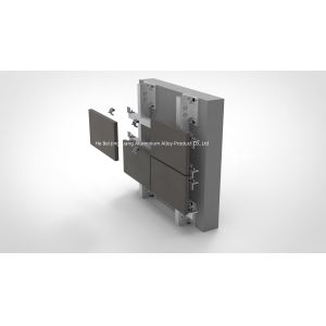 Customized Lightweight Aluminum Spray Paint Finish Stone Cladding Systems