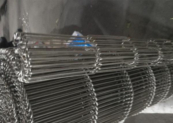 Quality Enrober Wire Mesh Chain Conveyor , Ladder Conveyor Belt Large Open Area for sale