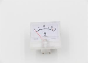 Buy cheap 55*48mm Square Analog Panel Amp Meter Small Plastic White Color Dial product