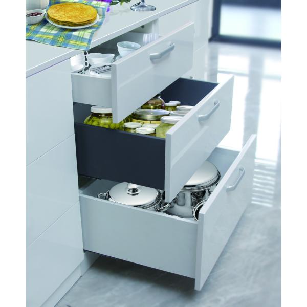 Tandem Box Kitchen Slim Box Double Wall Drawer System 3D Adjustment Height 4"/6"/8"