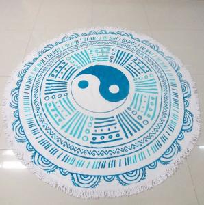 Buy cheap promotion custom large round beach towel circle beach towel printed custom design product