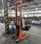 661lb 5.24ft Manual Roll Stacker Manual Forklift Truck With Clamp For Paper