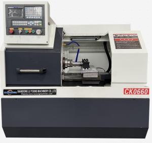 Metal Processing CNC Lathe Machine Ck0660 Gang Type Tool Holder Hydraulic Chuck Collect