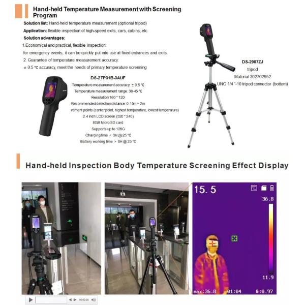 New Design Automatic Infrared Thermometer Camera For Human Body Temperature Detection