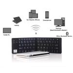 Foldable Bluetooth Keyboard with Stand Holder for Compatible IOS Android Windows