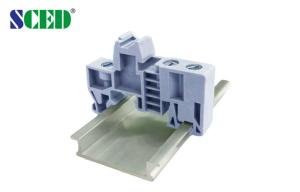 Buy cheap 9.5mm Thickness Din Rail Terminal Blocks Accessory Fixed Ending Connector product