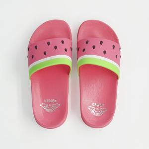China Girls Red carton Watermelon Beach / Pool skid resistance EVA Slide sandals on sale