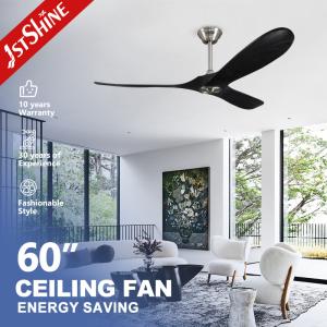 China Home No Noise Energy Saving Ceiling Fans With Real Wood Blades on sale