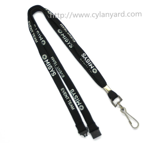 Tube polyester neck lanyards