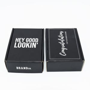 140g Matt Corrugated Mailer Boxes Two Sides Personalised Printed Shipping Silver Foil