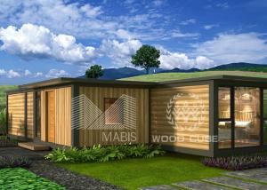 China Quick Install Modern Prefab Homes 3 Bedrooms Type Sandwich Wall Panel Structure on sale