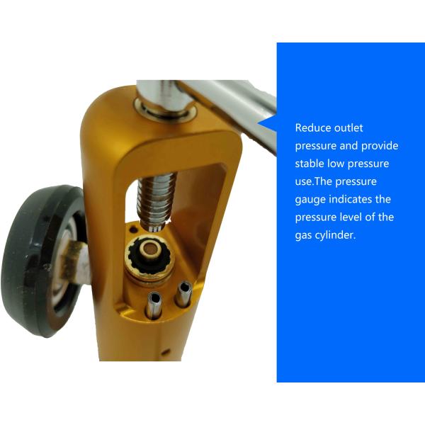 Medical Oxygen Pressure Regulator Click Style Aluminum Body With Brass Core