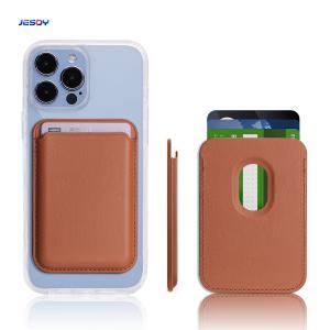 PU Leather Phone MagSafe Wallet Stand For IPhone And Samsung