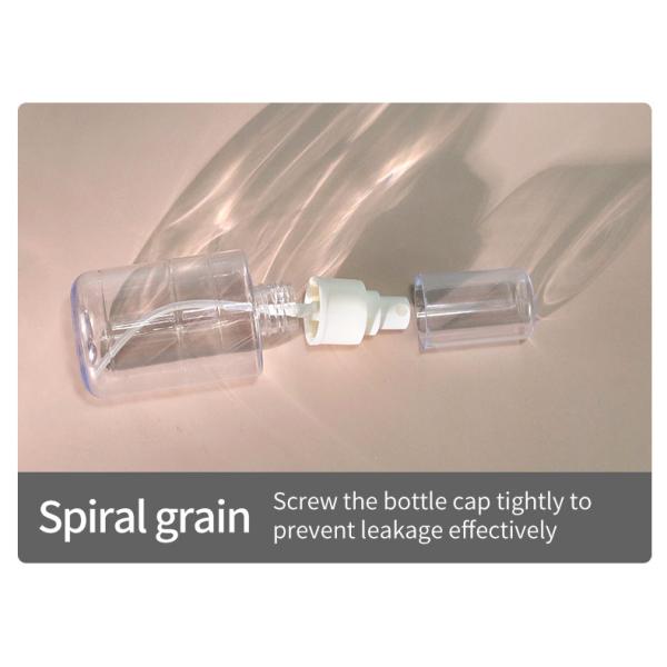 30ml 50ml 100ml PET Spray Bottle Luxury Empty Refillable Bottle With Wooden Cap