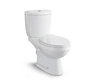 Soft Closing Two Pieces Toilet Washdown Flushing Type OEM